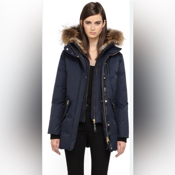 NWOT Mackage Marla Parka with Natural Fur Trim - Picture 1 of 16